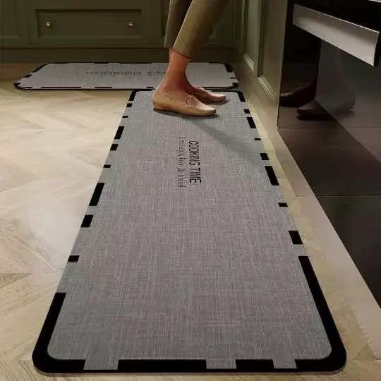 2 Pc Rubber Bottom Anti-Slip Kitchen Mat Set Kitchen mat Rugs