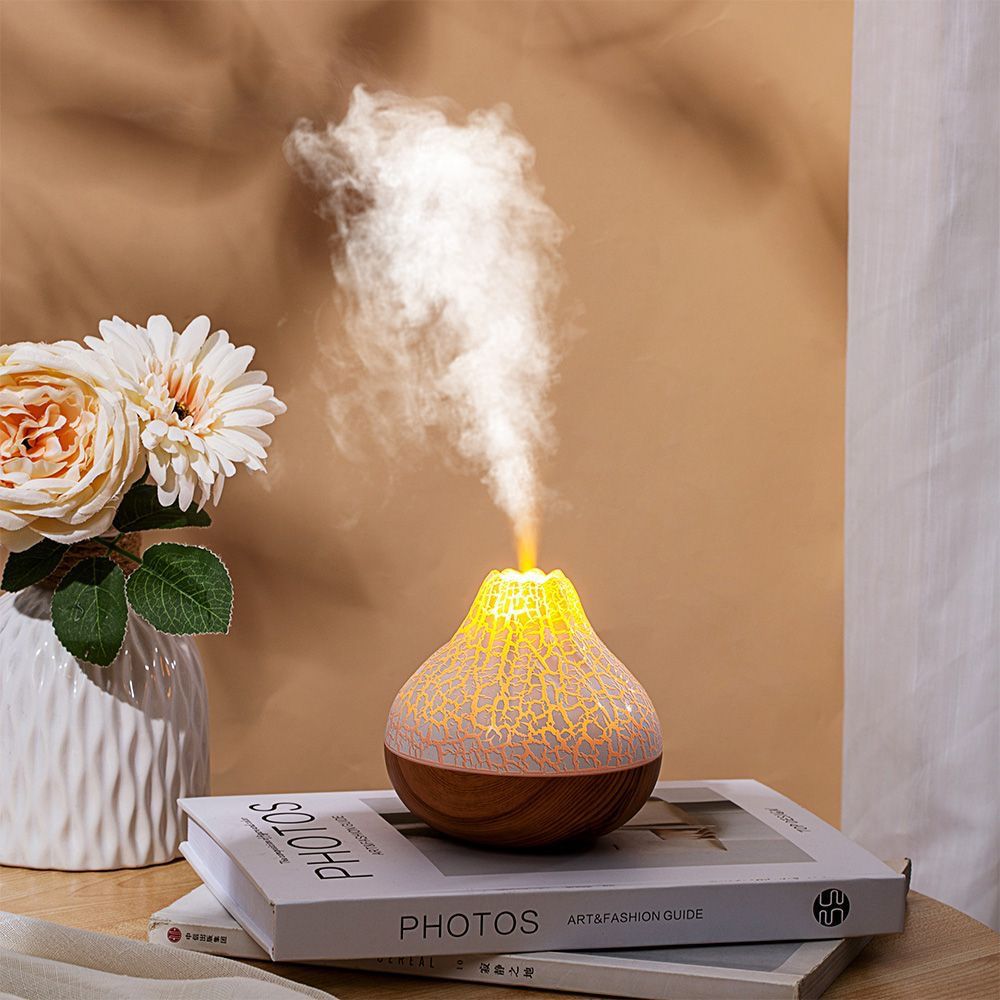 Volcano Aromatherapy Diffuser Humidifier 300ml with Remote Control & Color Gradient Ambient Light- Furaha Finds Kenya