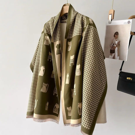 Luxury Double-Sided Cashmere Scarf Cold essentials Scarves