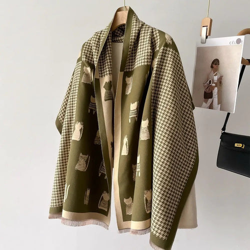 Luxury Double-Sided Cashmere Scarf Cold essentials Scarves