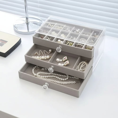 Acrylic Jewellery Storage & Display Box Jewelry Boxes