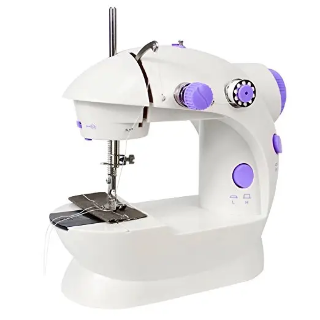 Mini Electric Sewing Machine Double Thread with Two Speed Control + AC/DC Adapter- Furaha Finds Kenya