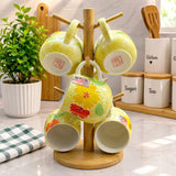450ml Hand Painted Flower Mug Cups & Mugs Mugs