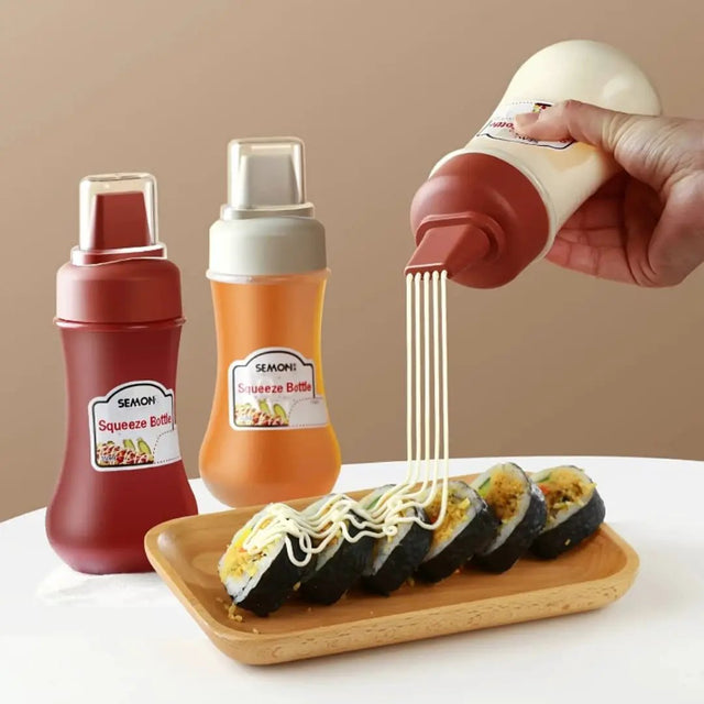 Squeeze Sauce Bottle(3 pcs) Condiment Dispensers