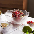 Gold Rim Glass Salad Bowl Set Serving Bowls