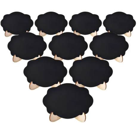 Set of 10 Mini Chalkboards Assorted Shapes for Labelling, Events and Decor- Furaha Finds Kenya