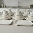 Elegant European Porcelain 32-Piece Dinner Set with Large 380ml Mugs Dinner set Dinnerware Sets