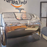 Premium Stainless Steel Chafing Dish with Glass Top Window