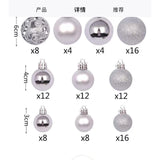 101 Pcs Christmas Tree Decor Balls Set with Star Topper – Red & Gold