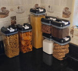 Acrylic 7pcs Set Food Containers Airtight Kitchen Storage