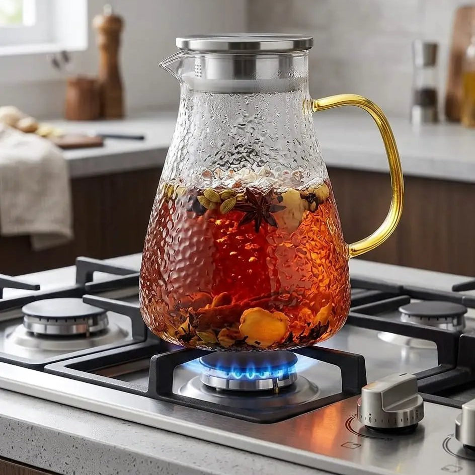 Borosilicate Frosted Glass Jug 1.5L Glass jug Kitchen Tools & Utensils