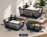 3PCS Mesh Storage Basket Set Storage basket Household Storage Baskets