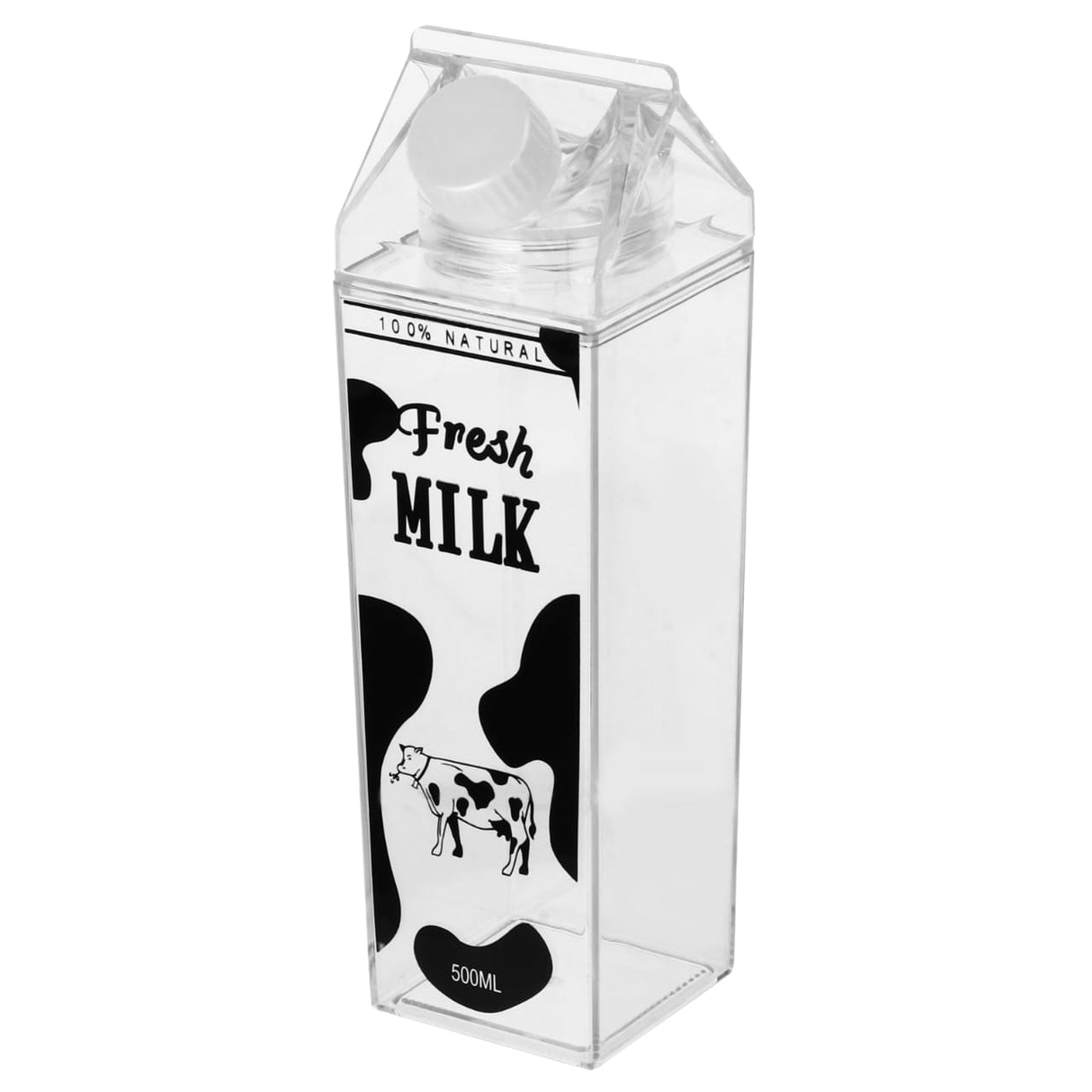 Acrylic Fresh Milk Bottle 1000ml Printed Multipurpose Storage Container