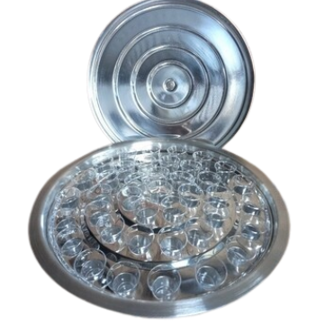 HOLY COMMUNION UTENSIL SET WITH 40 PLASTIC CUPS AND TRAY Church and religious supply Religious Items