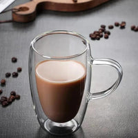Double Wall Borosilicate Glass Cup for Hot and Cold Drinks Borosilicate glass Coffee & Tea Cups