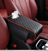 2 in 1 Car Armrest with Tissue Storage – Universal Multifunctional Booster Pad