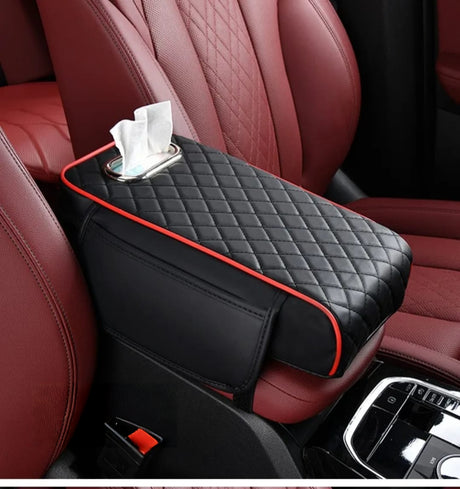 2 in 1 Car Armrest with Tissue Storage – Universal Multifunctional Booster Pad