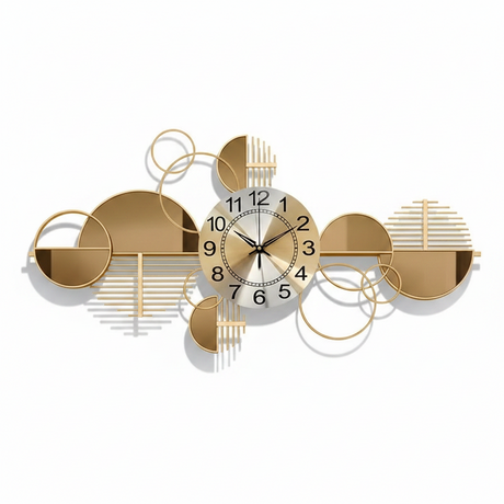 Luxury Abstract Modern Gold Decorative Clock