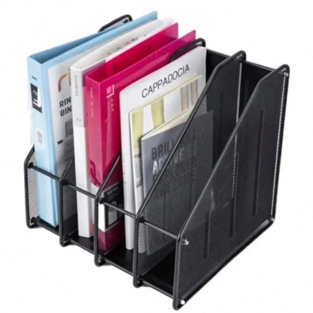 Metallic Mesh Desk File Organizer Desk Organizers