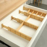 Bamboo Drawer Dividers Set Of 4 Expandable For Kitchens Home & Organization Flatware Trays