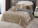 Luxury Silk Velvet Fleece Duvet Set 6x6 with Bedsheet and Pillowcases