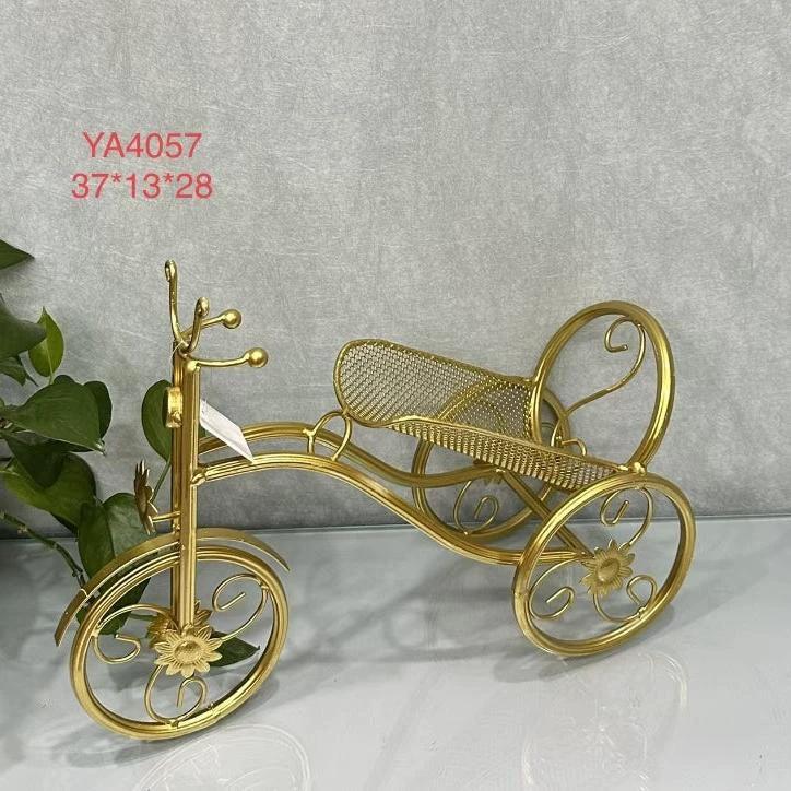 Bicycle Wine Bottle Holder Steel Wine Rack in Bronze Finish Kitchen Storage Racks Wine Bottle Holders