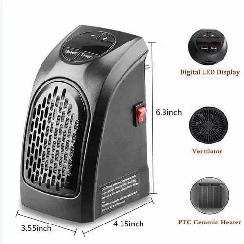 Furaha Finds 400W Portable Mini Electric Handy Room Heater