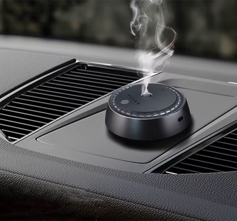 Premium Magnetic Car Aroma Diffuser – USB Rechargeable with LED Control