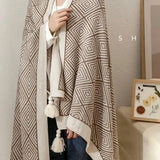 Bohemian Knitted Throw Blanket 150x200 Cozy For Home Decor house holds Blankets