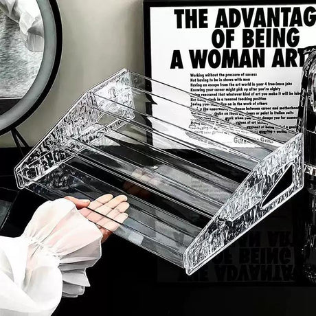 3 Tier Clear Acrylic Stand Acrylic stand Desk Organizers