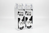 Acrylic Fresh Milk Bottle 1000ml Printed Multipurpose Storage Container
