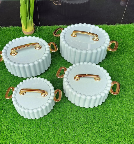 4pcs Luxurious Insulated Hotpot Set 1L,1.5L,2.5L and3L, Keeps Food Hot & Fresh for 6 Hours- Furaha Finds Kenya