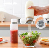 350ml 5-Hole Condiment Squeeze Bottle Clear Sauce Dispenser for Ketchup, Mustard- Furaha Finds Kenya