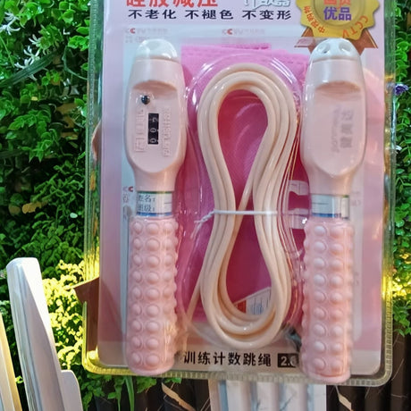 Silicone Skipping Rope with Built-In Digital Counter – Adjustable Fitness Jump Rope- Furaha Finds Kenya