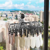 Wall Mounted Clothes and Socks Rack Space Saving Laundry Organizer.