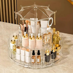Rotating Umbrella Makeup Organizer Cosmetic Packaging & Containers