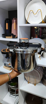 6 Litre Non Explosive Pressure Cooker Nonstick, Induction & Flame Compatible.- Furaha Finds Kenya
