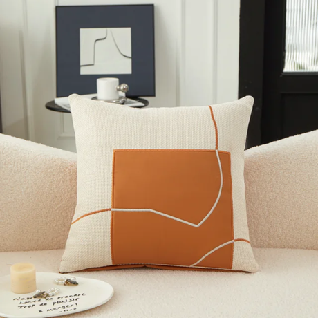 5pcs Geometric Embroidery Pillow Case 45x45cm Cushion Cover for Sofa & Living Room Decor.