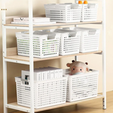 Multipurpose Storage Baskets | 30x12x15 cm | White & Black