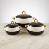 3-Piece Insulated Hotpot Set Hotpot Serving Bowls