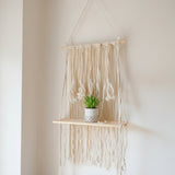 Nordic Macrame Wall Hanging Shelf Wall hanging shelf Shelving