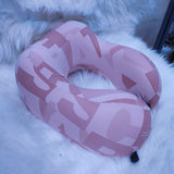 U-Shape Neck Support Travel Pillow with Latex Rubber Filling and Zipped Cover- Furaha Finds Kenya