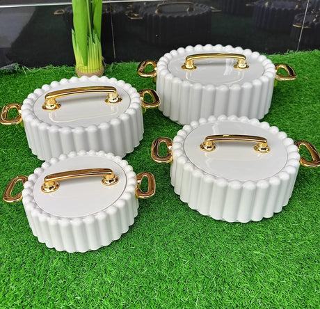 4pcs Luxurious Insulated Hotpot Set 1L,1.5L,2.5L and3L, Keeps Food Hot & Fresh for 6 Hours- Furaha Finds Kenya