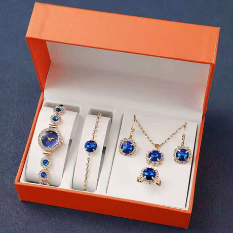 Ladies Blue 5 Pc Gift Set Gift Giving