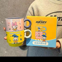 Mickey Cartoon Ceramic Coffee Mugs Set of 2 Premium Quality Drinkware Mugs