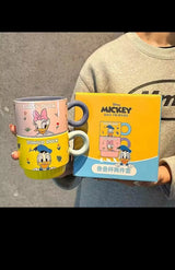 Mickey Cartoon Ceramic Coffee Mugs Set of 2 Premium Quality Drinkware Mugs