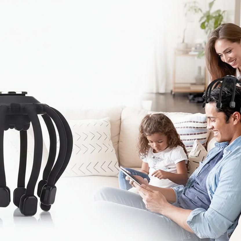 Electric Octopus Claw Anti-Stress Head Scalp Massager Bluetooth