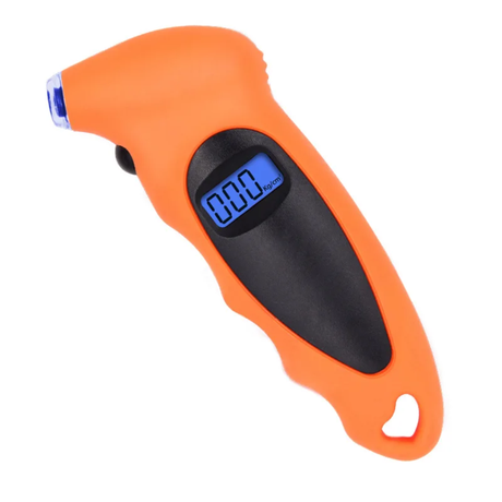 Digital Tire Pressure Gauge – 100 PSI with LCD Backlight and 4 Measurement Settings