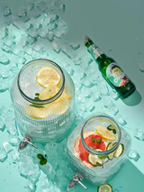 Glass Juice Dispenser with Metallic Stand Available in 5L & 8L- Furaha Finds Kenya