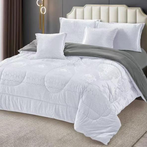 Luxury Silk Velvet Fleece Duvet Set 6x6 with Bedsheet and Pillowcases Bedding
